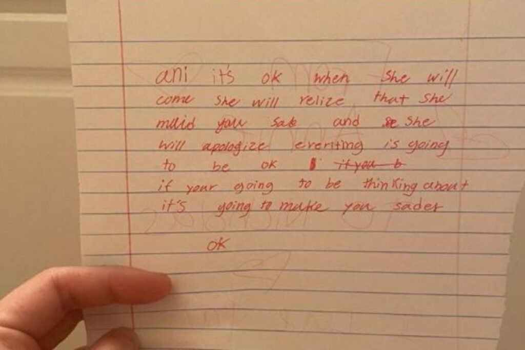 Annie ficou emocionada com a atitude do irmão caçula