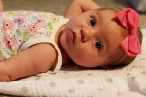 Lacey Guyton e a bebê