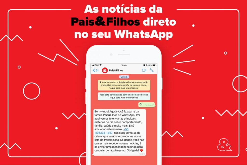 Agora, você pode receber as principais notícias da Pais&Filhos direto no seu celular
