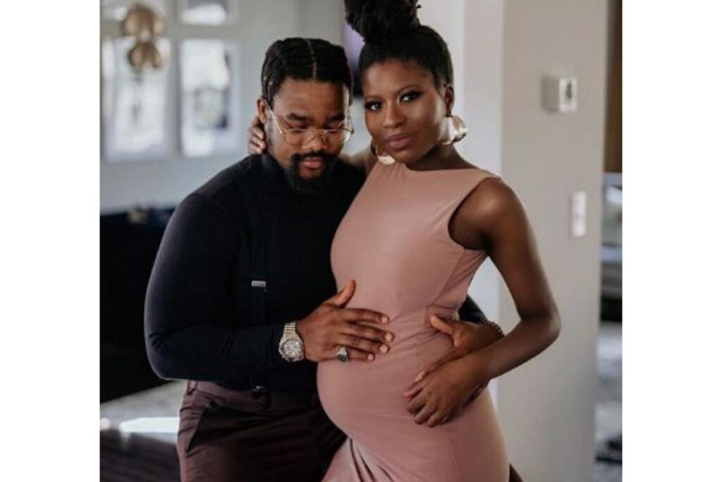Temitope Adesina está esperando a primeira filha