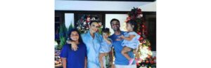 Ivete Sangalo comemorando o Natal com a família