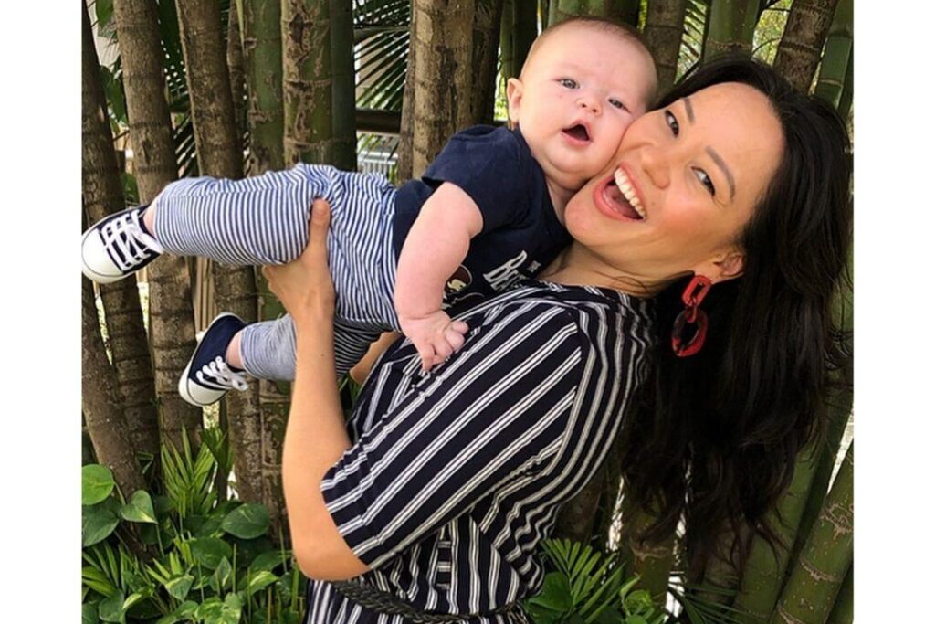 Geovanna Tominaga e Eduardo Duarte são pais de Gabriel