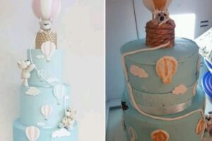 O bolo de Amanda deu um pouco errado