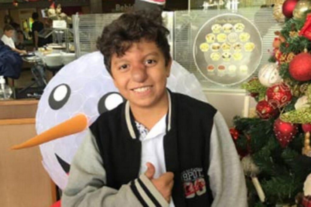 Este é Kauan, de 11 anos