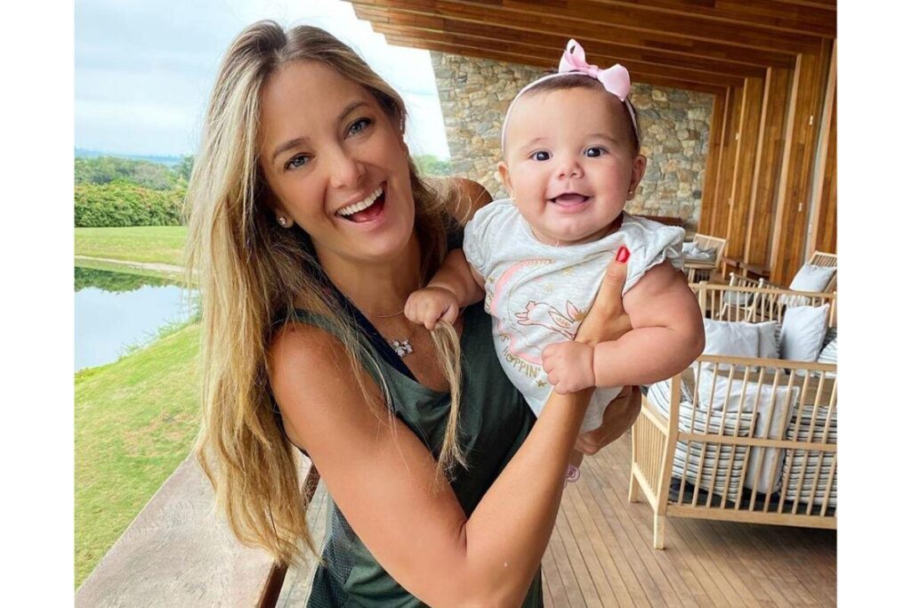 Ticiane Pinheiro e a família