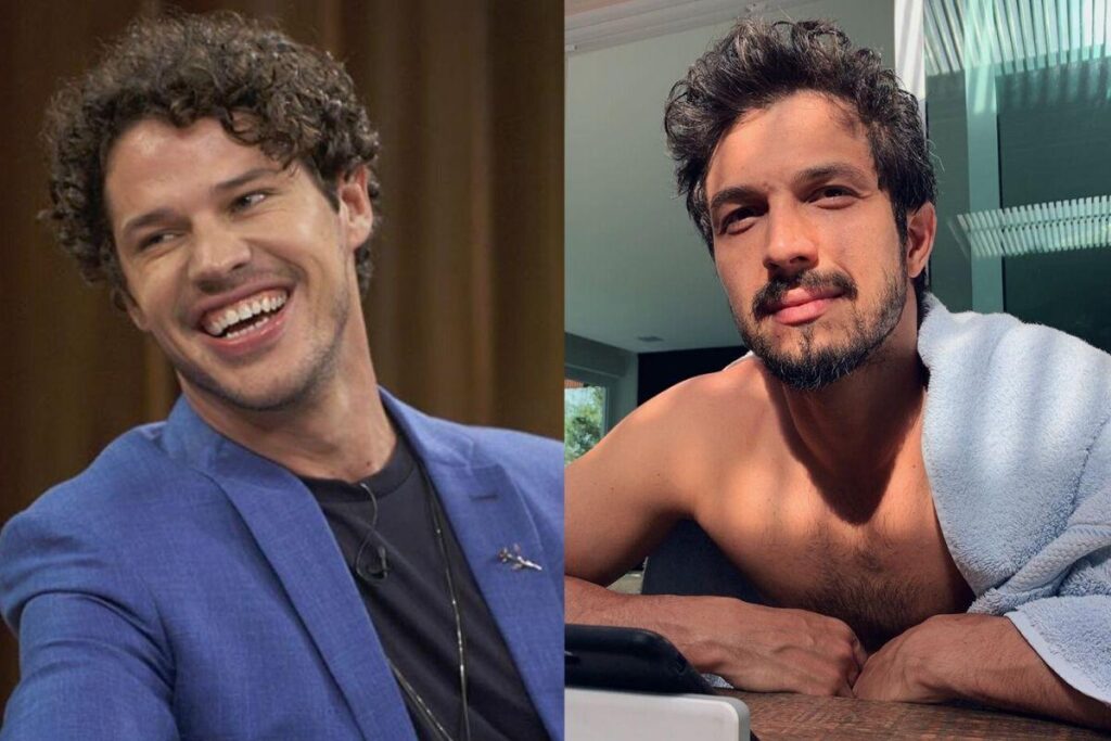 José e Romulo Seguram os filhos Bella e Theo