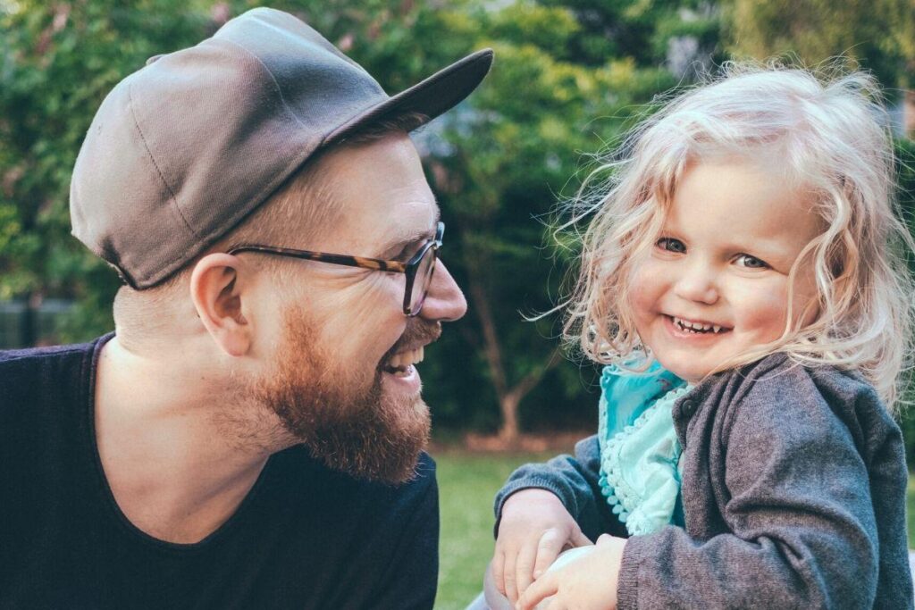 Pai e filha se divertiram muito