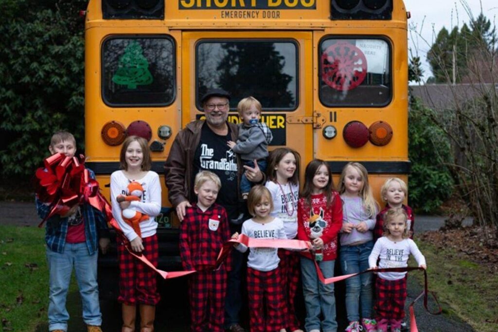 O ônibus era um sonho do avô