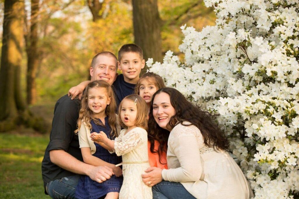 Monica, Michael e os 4 filhos