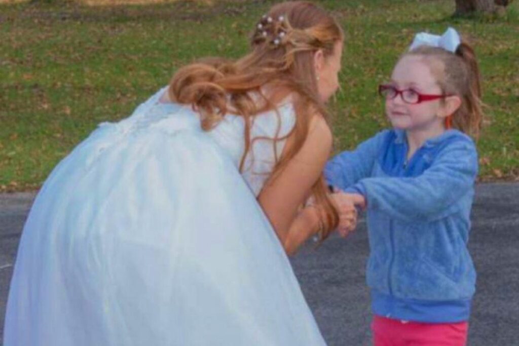 Ela realmente achou que a noiva fosse uma princesa
