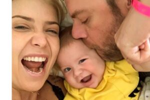 Luiza Possi e a família