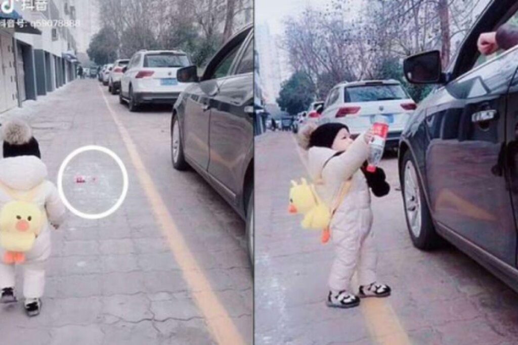 Ele achou que o motorista tinha deixado cair por acidente