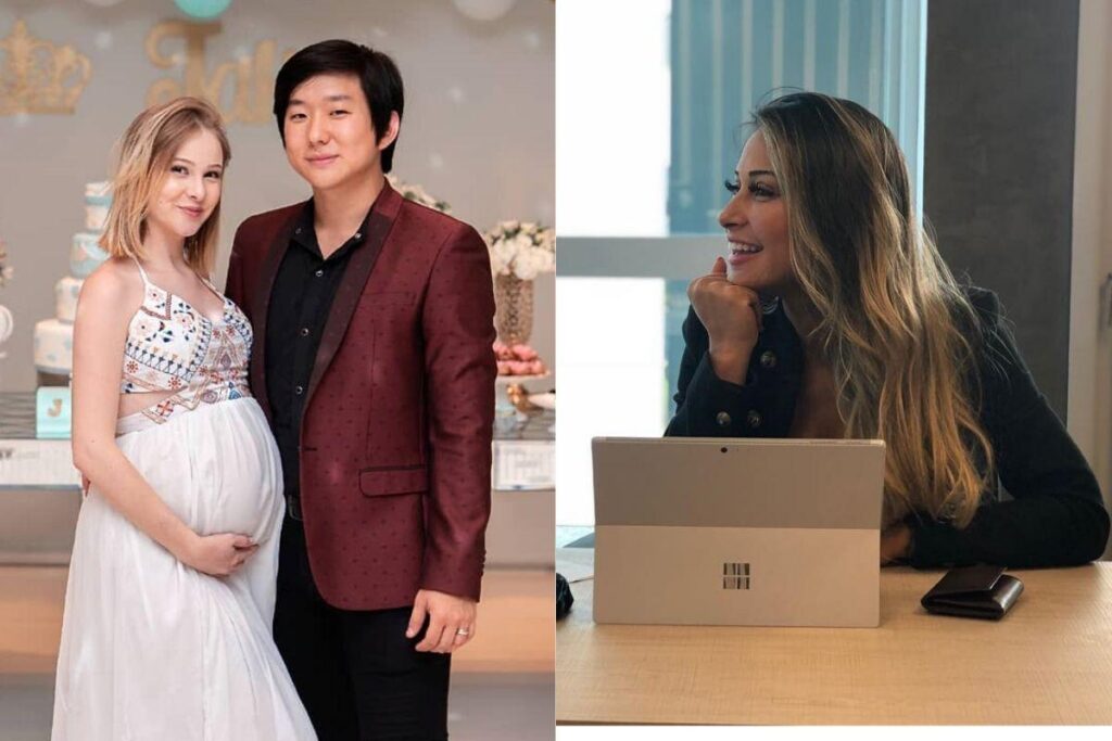 Sammy está grávida de 8 meses