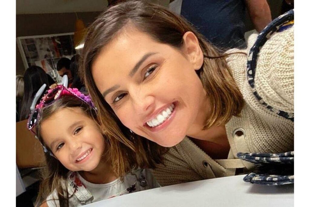 Maria Flor é filha da atriz com Hugo Moura