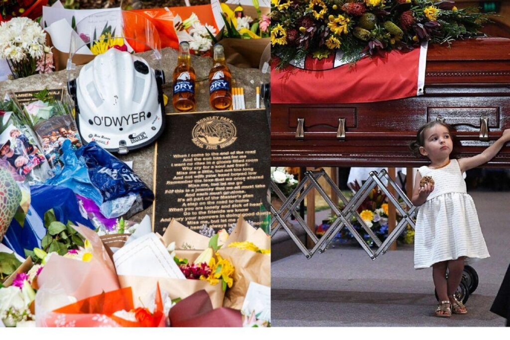 Charlotte emocionou à todos que estavam no velório