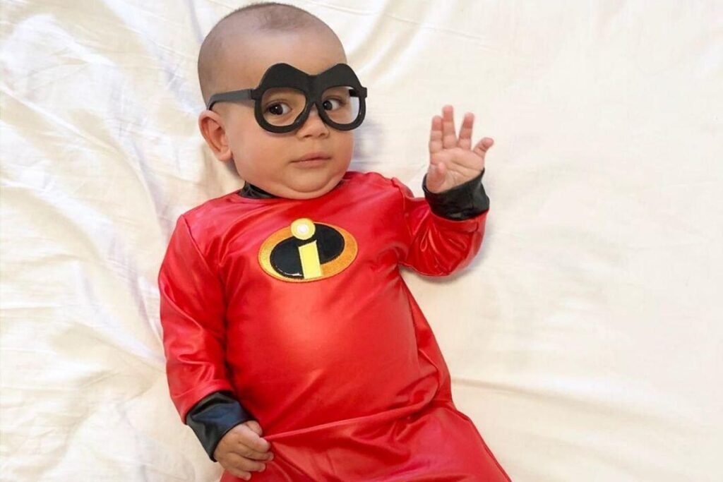 Ele estava fantasiado do cantor Roberto Carlos