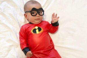 Ele estava fantasiado do cantor Roberto Carlos