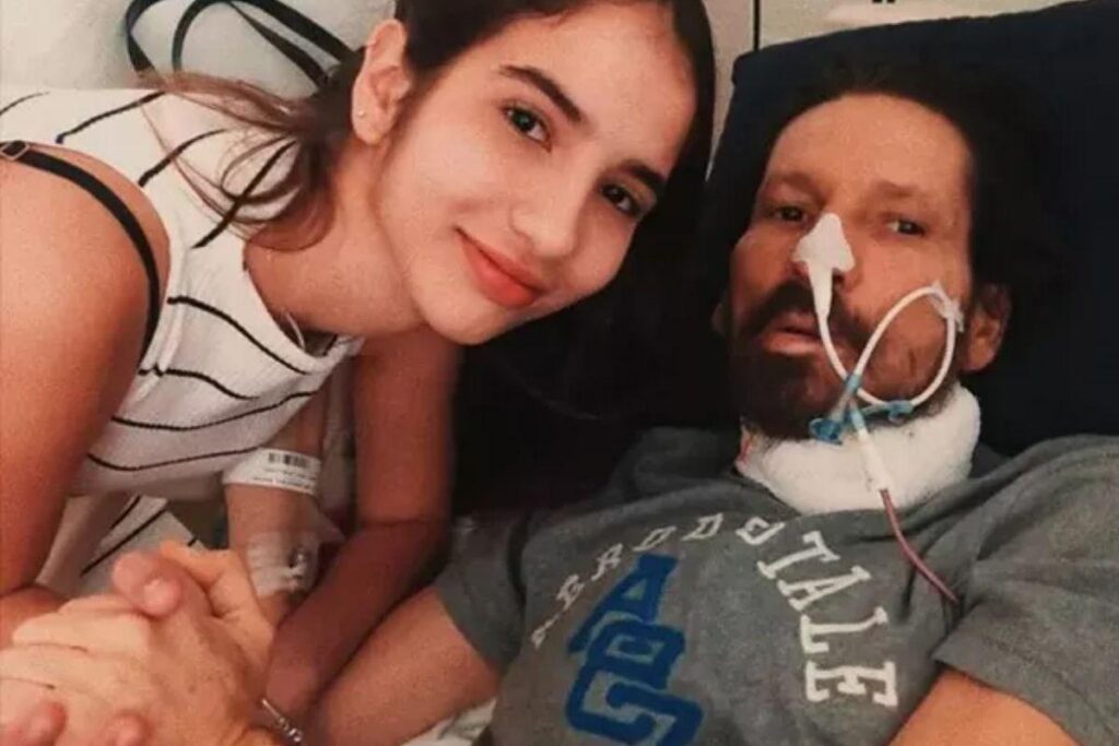 A menina tinha visto o pai em dezembro quando estava internado