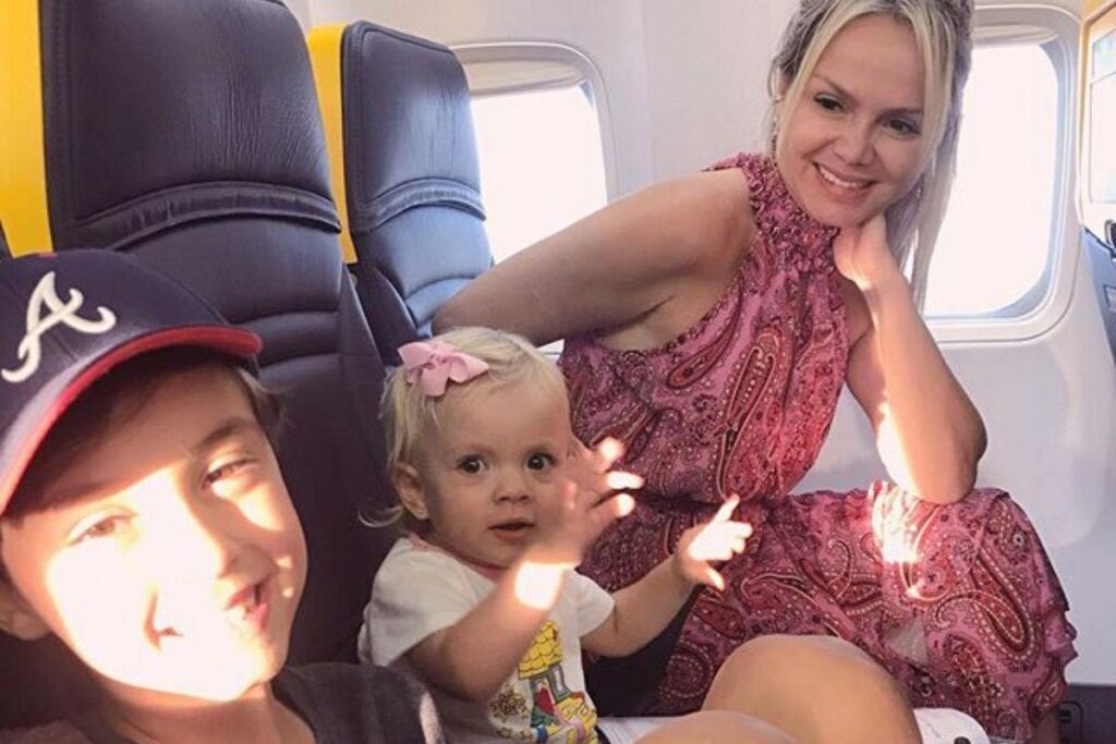 Filha de Eliana no parque, Universal Studios, em Orlando, Flórida