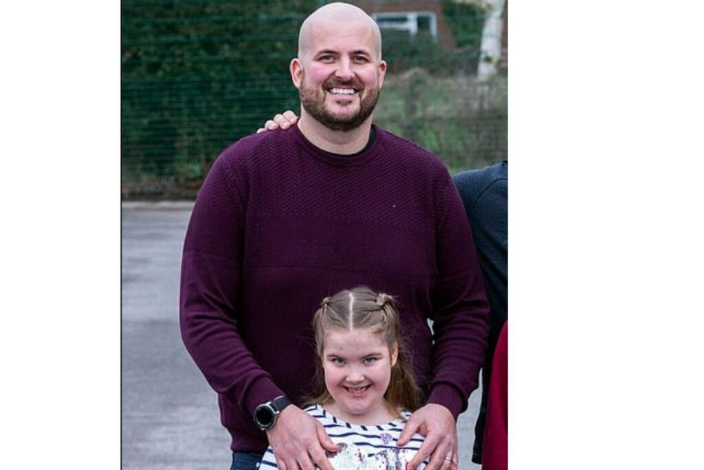 Jack e a filha, Poppy, de 7 anos