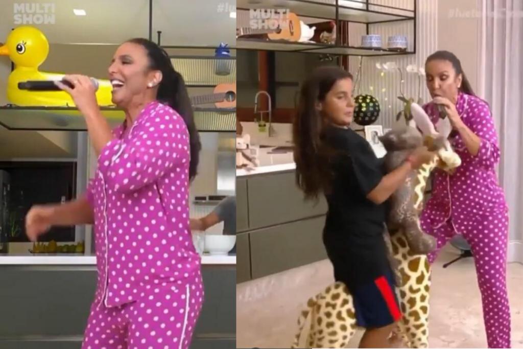 Marcelo Sangalo rouba a cena tocando atabaque e mostra talento musical