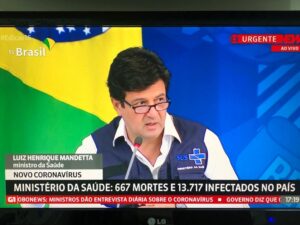 Ministério da Saúde ao vivo nesta terça-feira