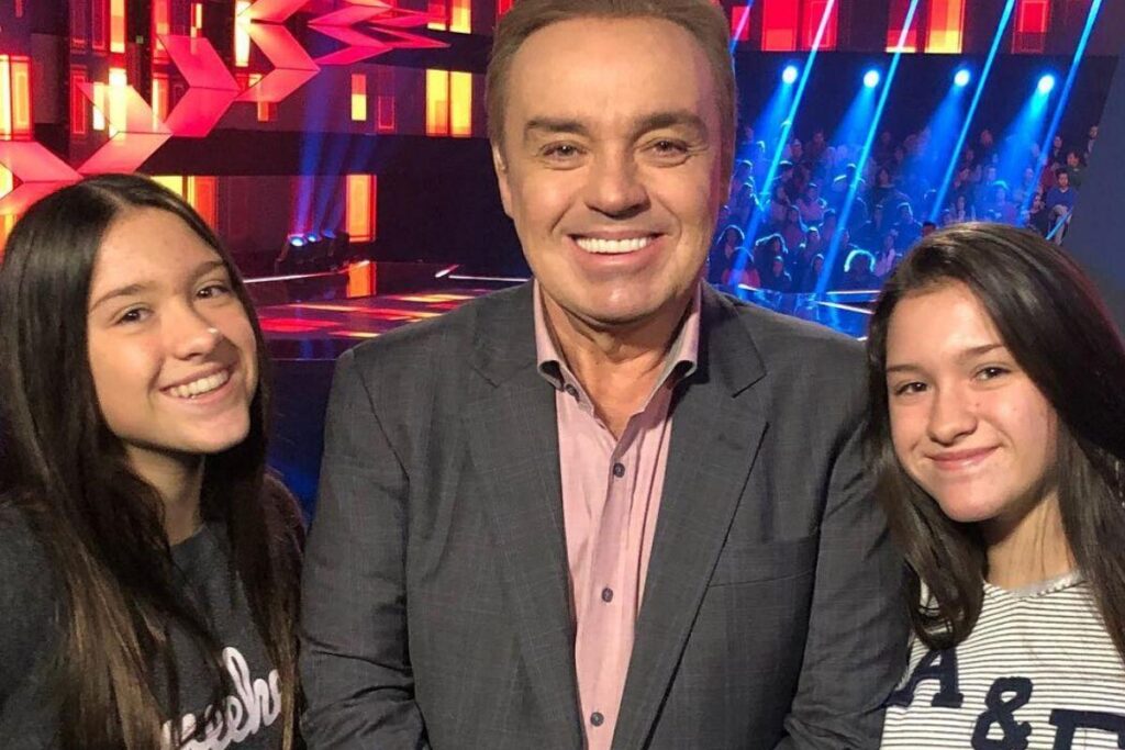 Gugu e as filhas Marina e Sofia