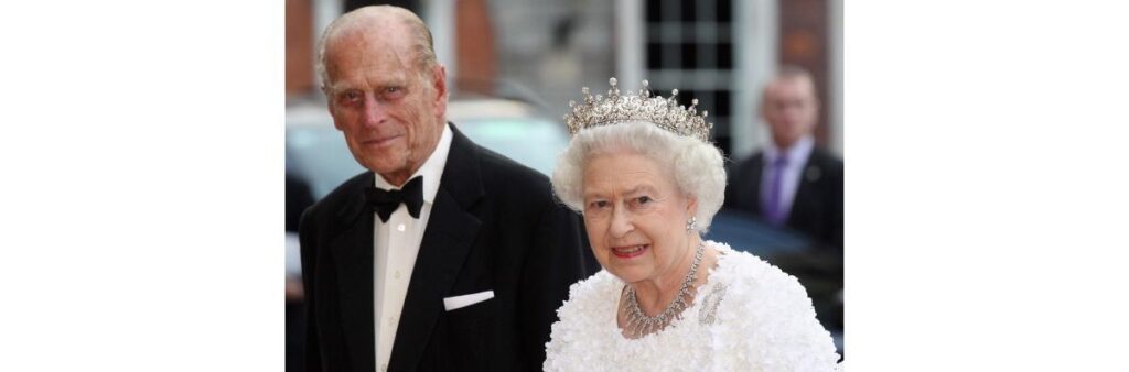 Rainha Elizabeth e seu marido Príncipe Philip