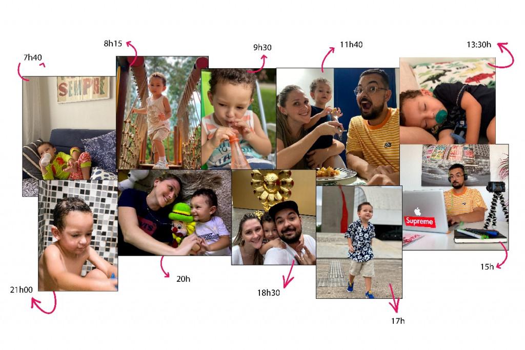 Nossa rotina aqui em casa começa bem cedo. O Noah gosta de tomar seu mamá no sofá assistindo aos seus desenhos favoritos.