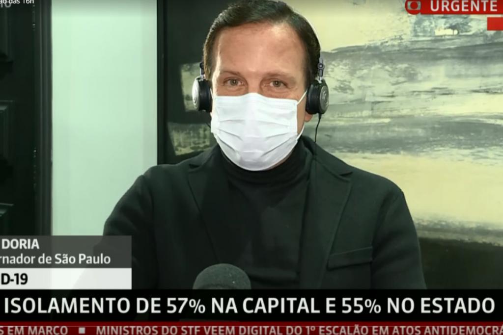 João Dória anunciou as novas medidas para o Estado de São Paulo