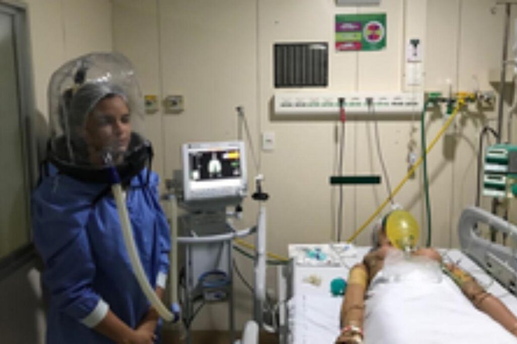 São Paulo começará a testar capacete que funciona como respirador