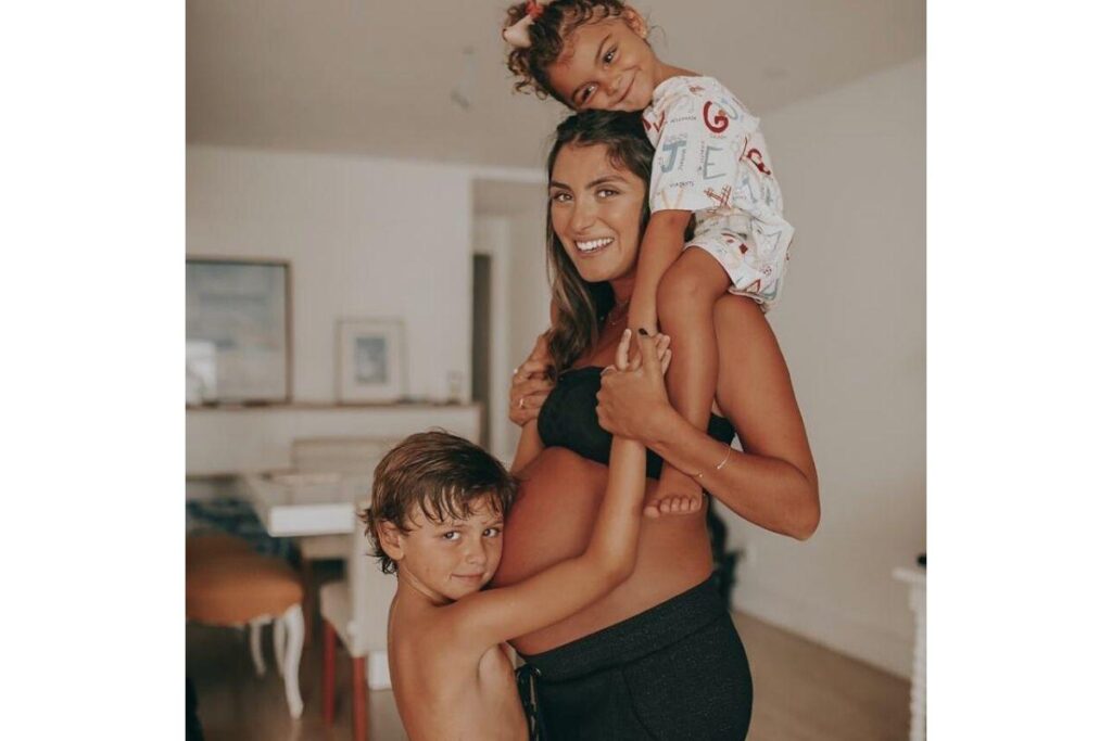 Mariana Uhlmann comemora o mesversário do filho mais novo