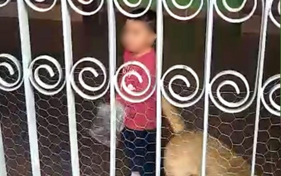 Criança é encontrada sozinha