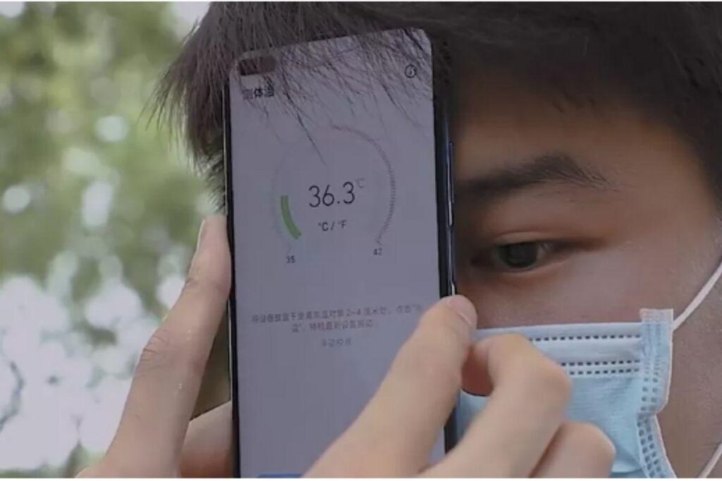 Fabricante chinesa desenvolve celular com termômetro por infravermelho