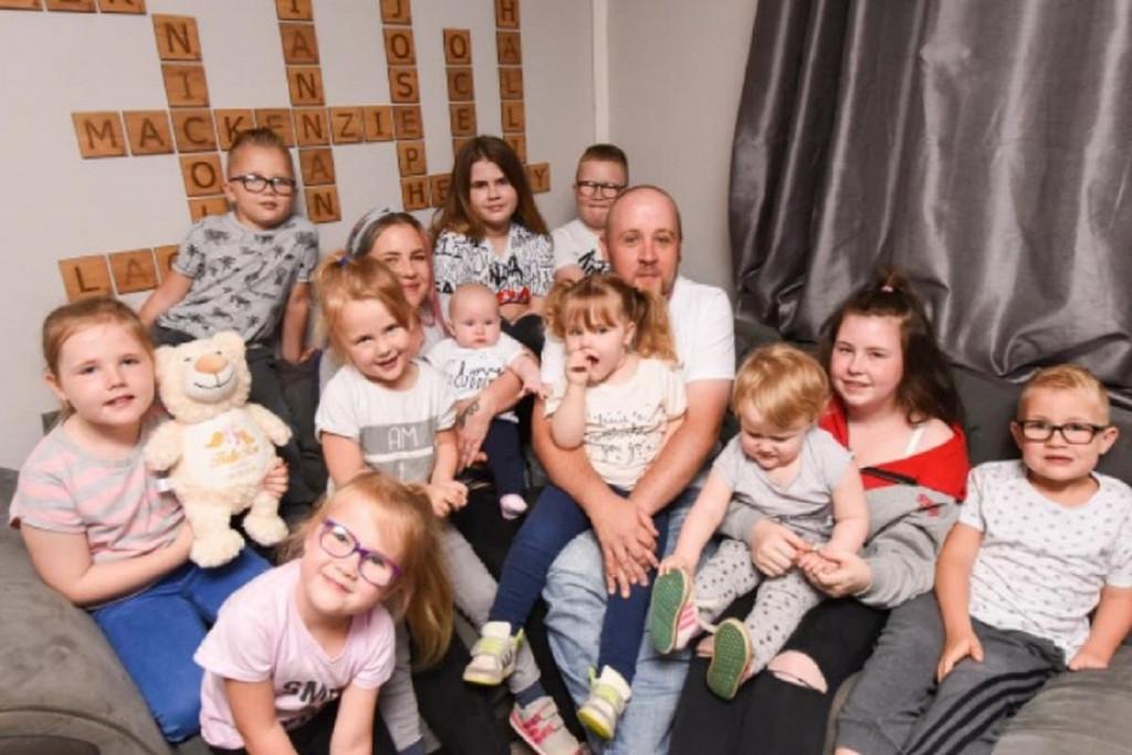 Joseph e Nicole têm onze filhos