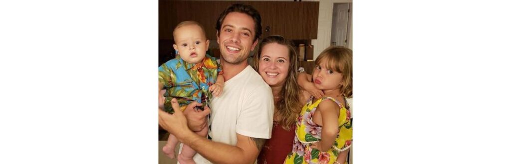 Rafael Cardoso e o filho, Valentim