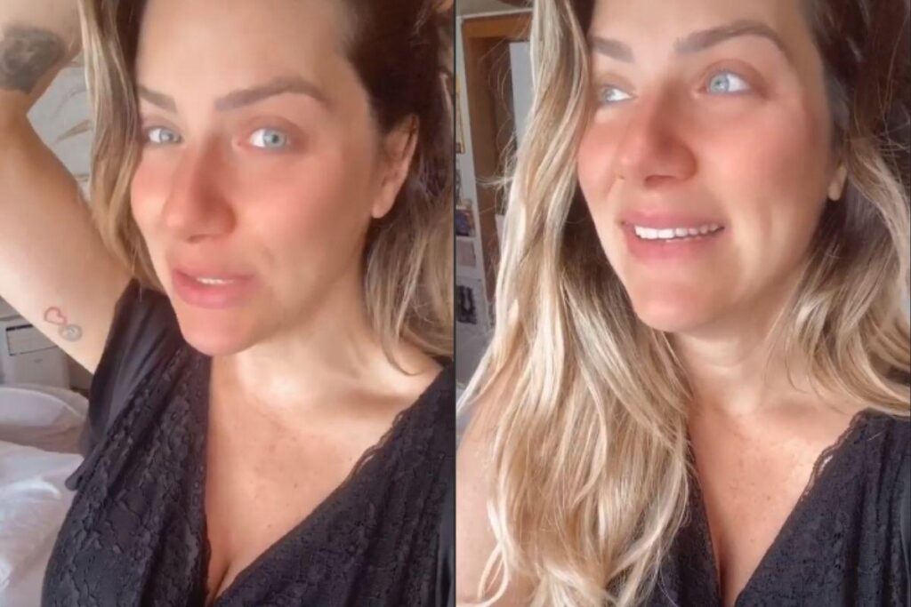 Giovanna disse que passou a madrugada acordada