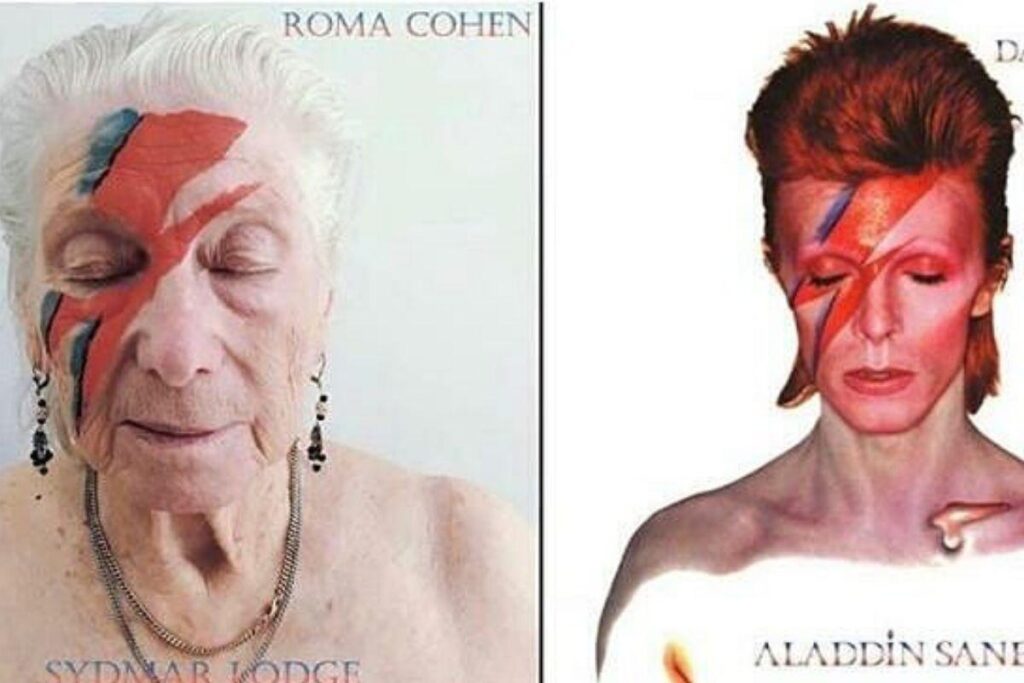 Robert procurou semelhanças dos famosos nos idosos para produzir as fotos