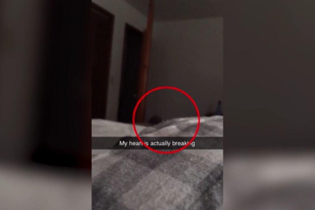 Ela tomou um susto quando percebeu o que tinha no vídeo