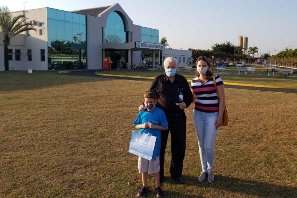 Enzo arrecadou R$100 para o hospital