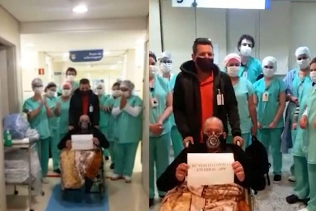 “Ele venceu a covid-19”: mãe comemora vitória do filho após 45 dias internado em vídeo de arrepiar