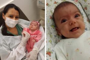 Marina nasceu no dia 12 de fevereiro de 2020