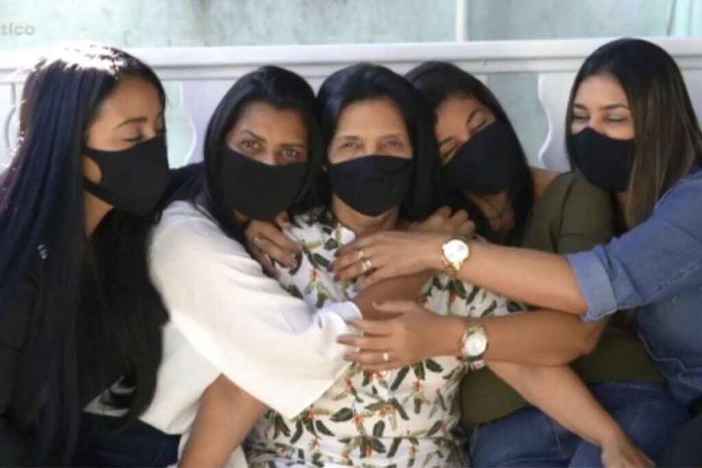 Marlene reencontrou 4 das 5 filhas