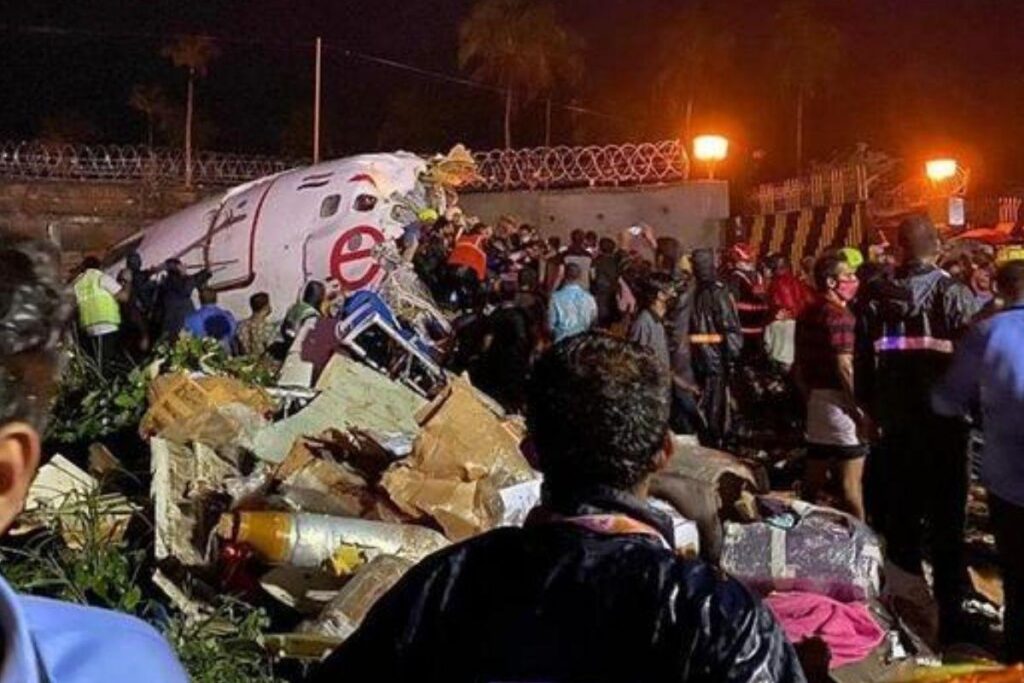 O acidente aconteceu no pouso