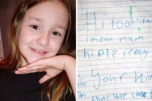 A carta foi deixada embaixo do travesseiro