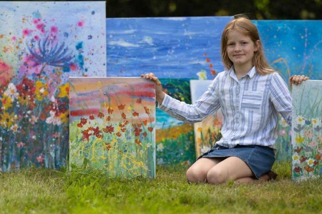 Daisy pinta desde os 6 anos