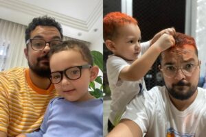 Thiago Couto, do @papaiurbano, com o filho Noah