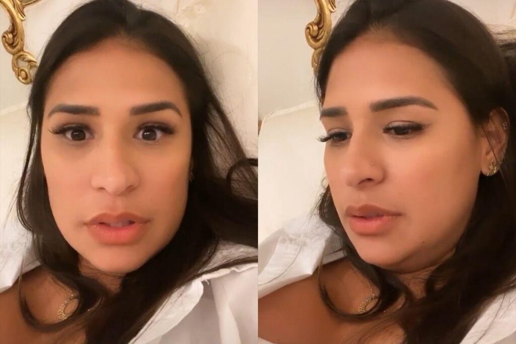 Ela está com quase dois meses de gestação