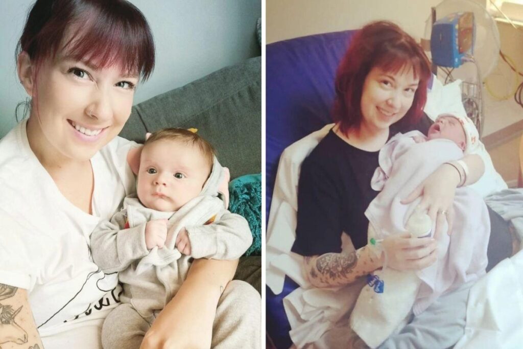 A mãe demorou três dias para conseguir dar à luz ao filho