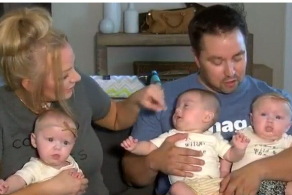 Os trigêmeos nasceram em 2018